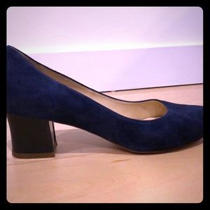 NAVY Pumps, BLOCK HEEL 9.5 (marked 9)